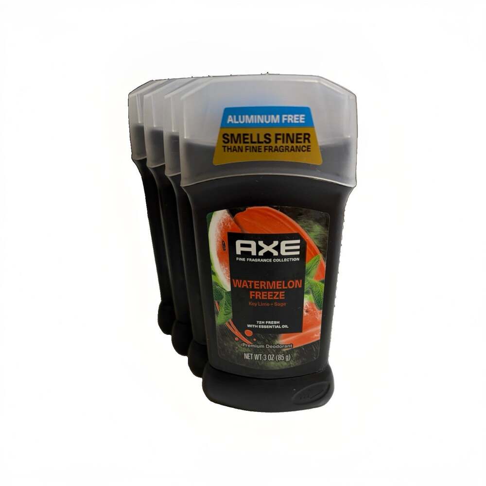 Lot Of 4 Axe Deodorant Stick Watermelon Freeze Key Lime Sage 72HR New